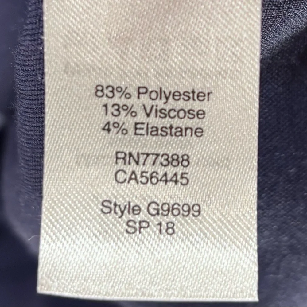 J Crew Womens size 20 Relaxed printed pocket dress in Vintage indigo crimson - Picture 9 of 12